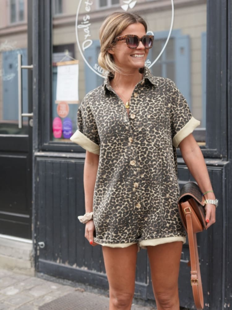 Celine™ Leopard Romper