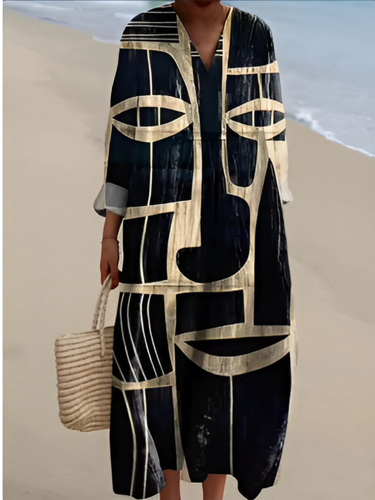 Clara™ - Abstract Face Dress