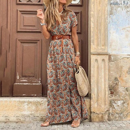 Lennon™ Bohemian Printed Maxi Dress