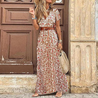 Lennon™ Bohemian Printed Maxi Dress