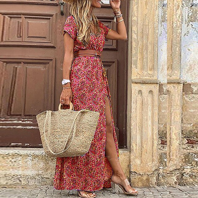 Lennon™ Bohemian Printed Maxi Dress