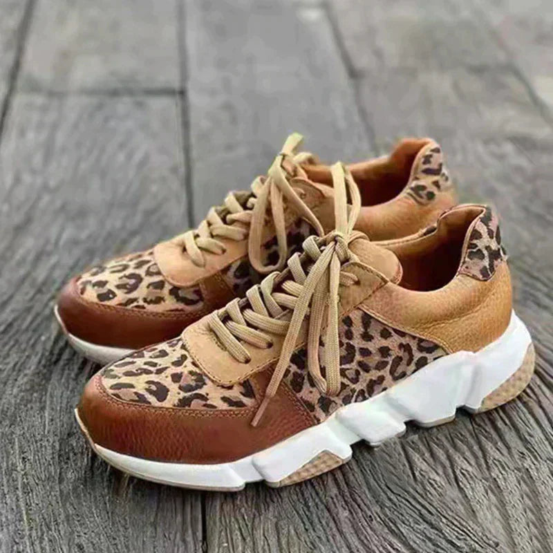 Lia™- Leopard Print Sneakers