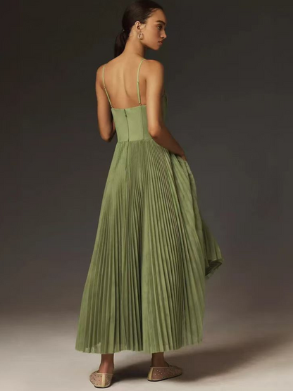 Jasira™ - Pleated Skirt Corset Dress