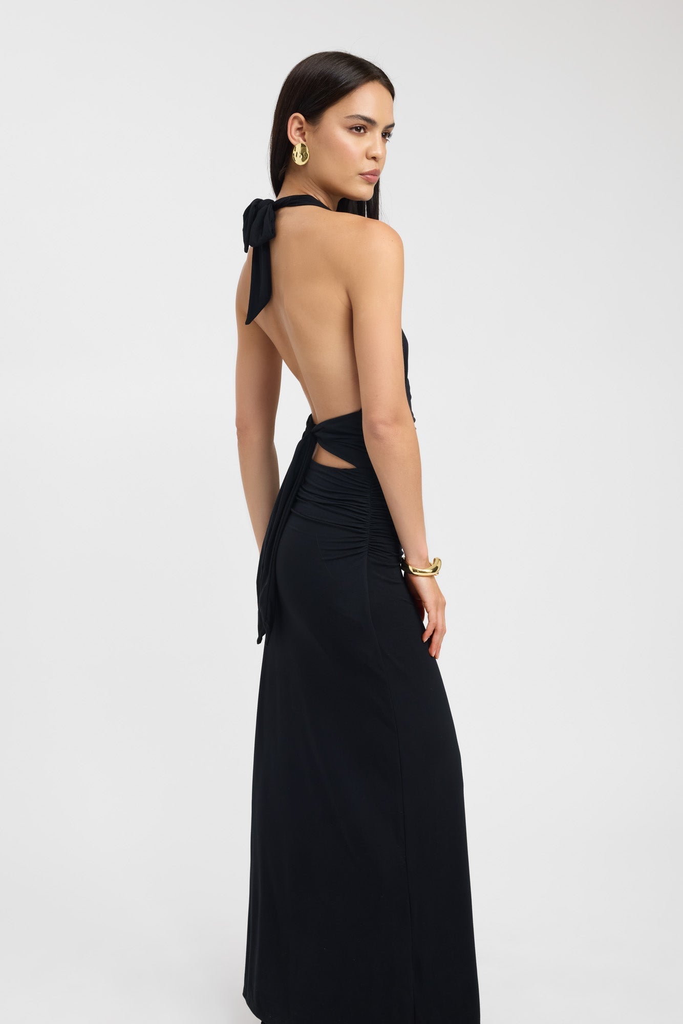 Sariah™ - Halter Neck Maxi Dress