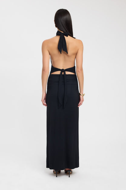Sariah™ - Halter Neck Maxi Dress