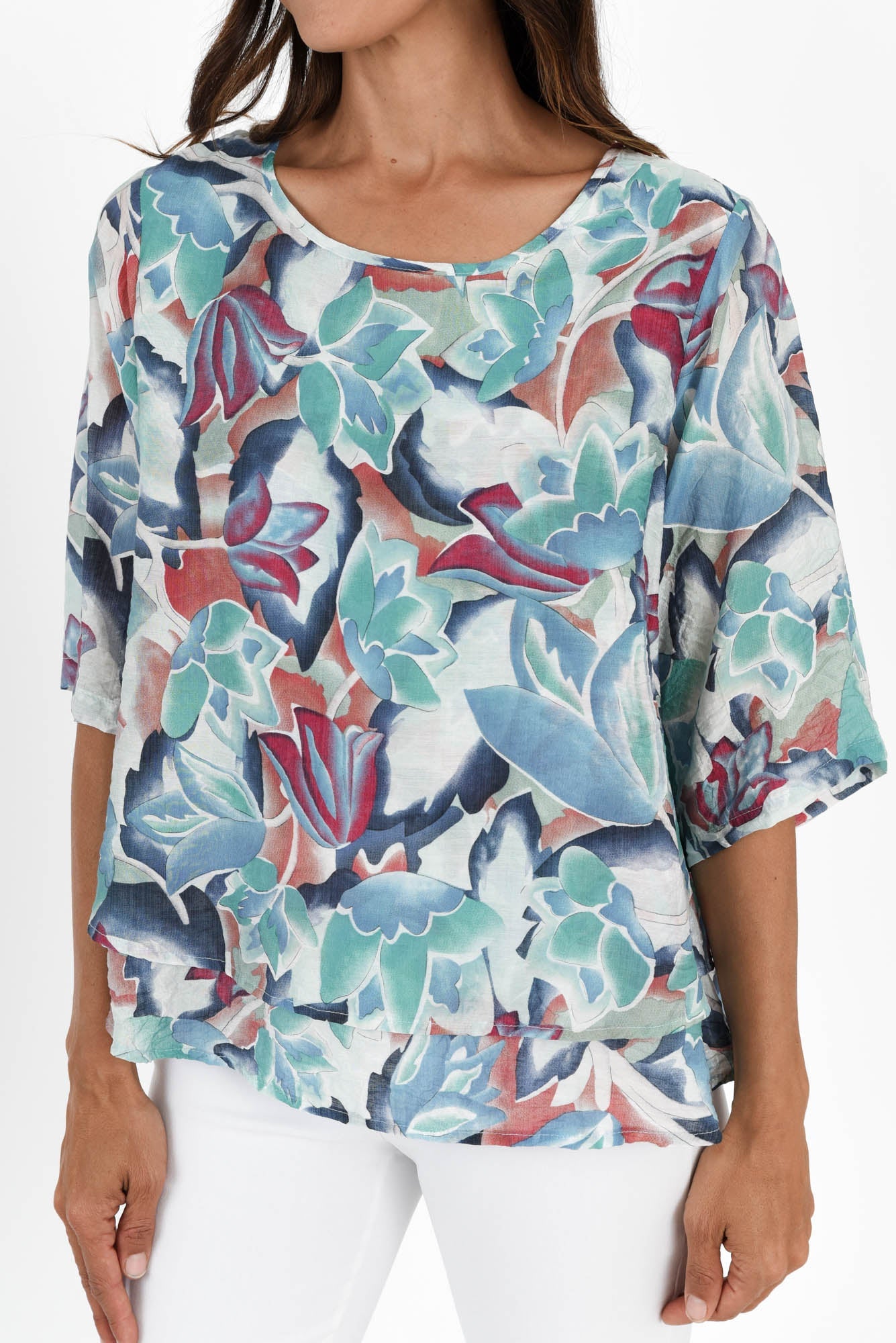 Erine™ - Floral Print Top