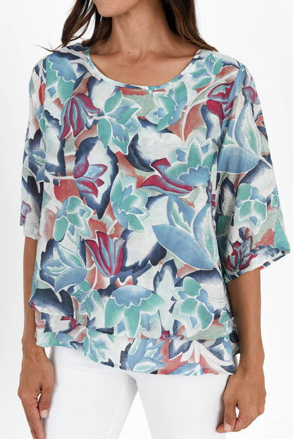 Erine™ - Floral Print Top