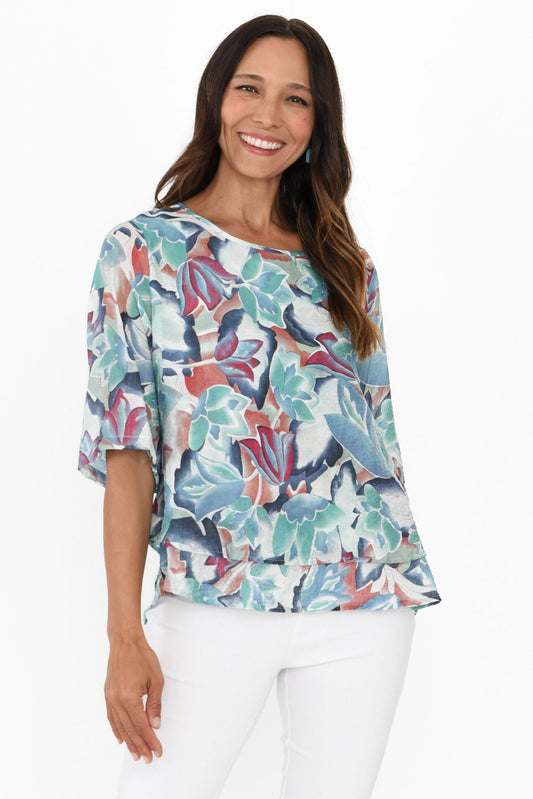 Erine™ - Floral Print Top