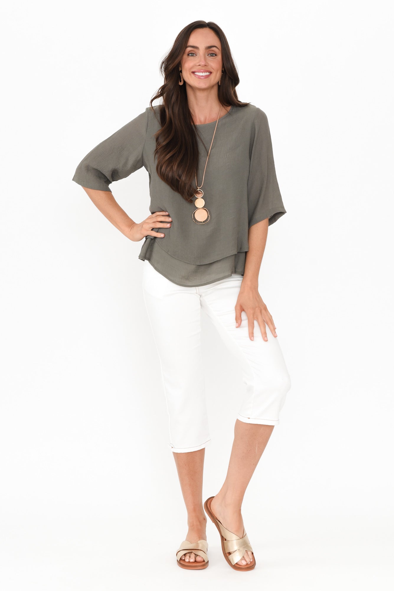 Maica™-  Soft Draped Top