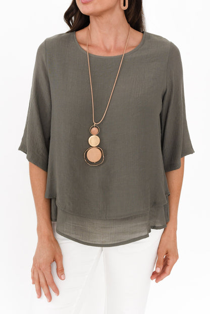 Maica™-  Soft Draped Top