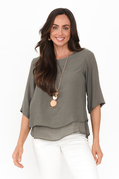 Maica™-  Soft Draped Top