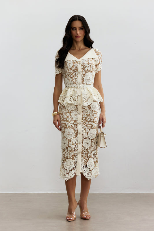 Aveline™ Lace Midi Dress