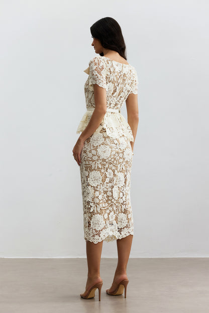 Aveline™ Lace Midi Dress