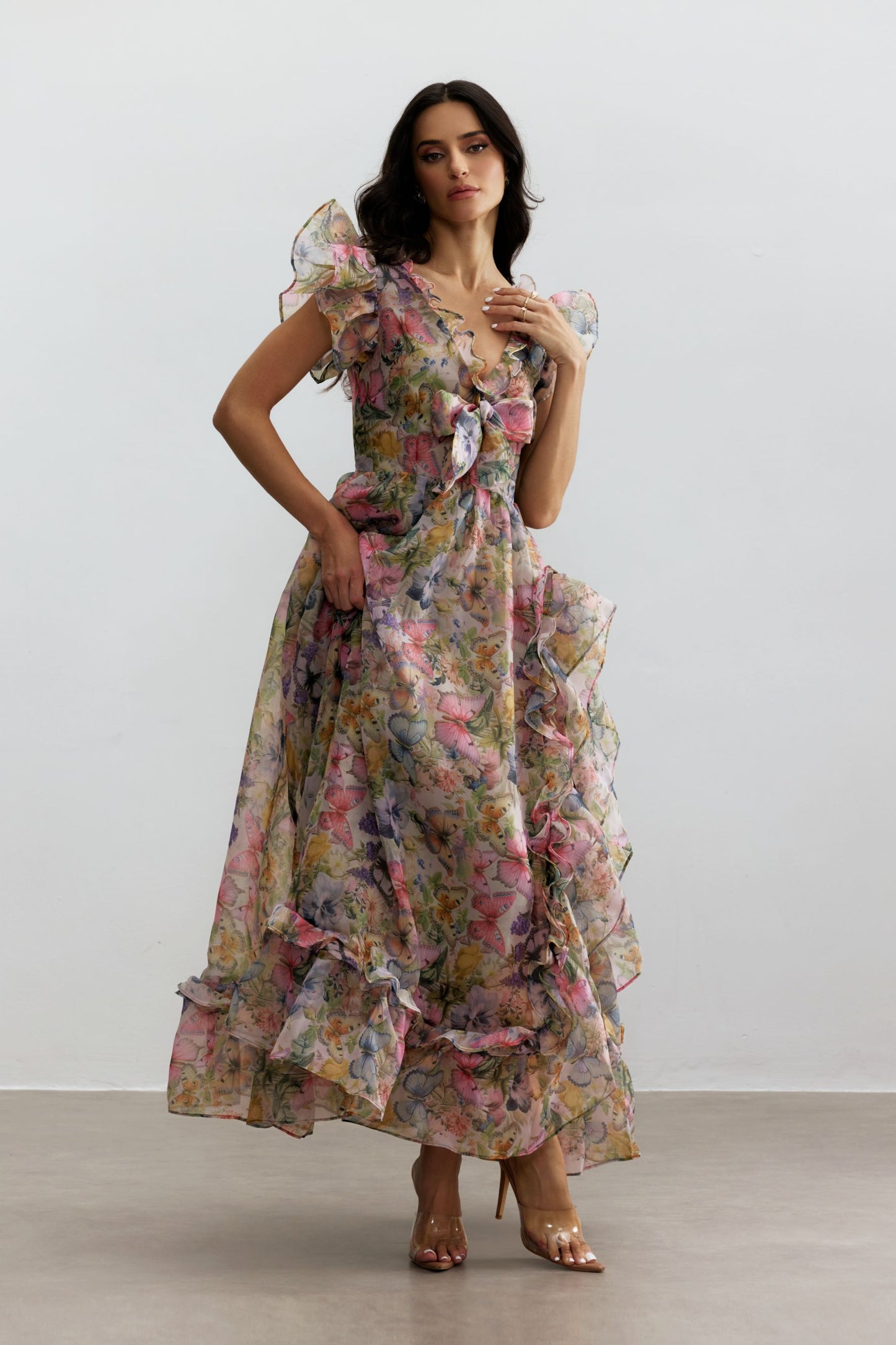 Azaria™ Ruffled Floral Dress