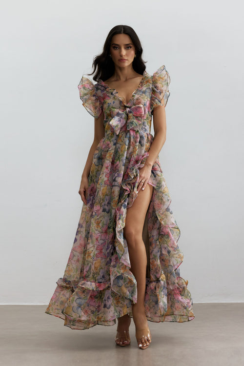Azaria™ Ruffled Floral Dress