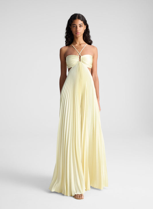 Sienna™ - Pleated Skirt Maxi Dress