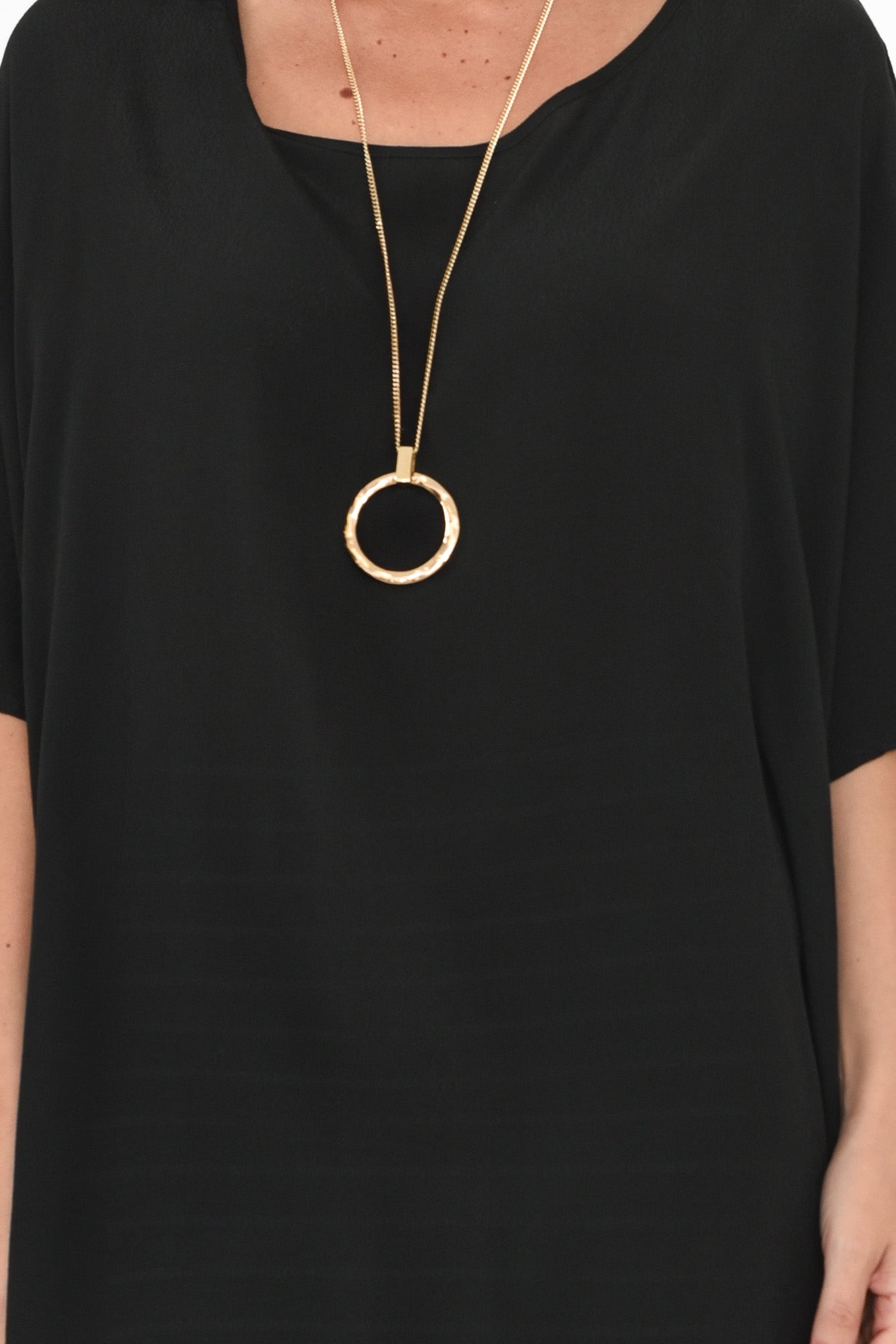 Malia™- Black Drape Top