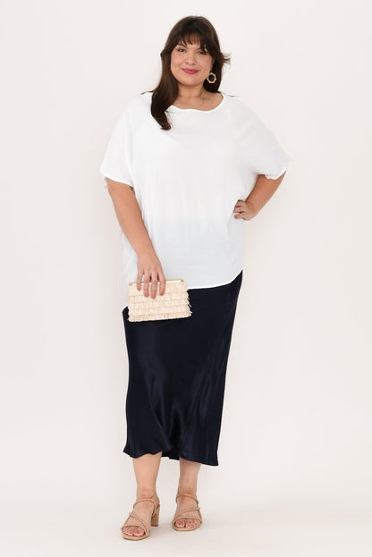 Jolie™- White Drape Top