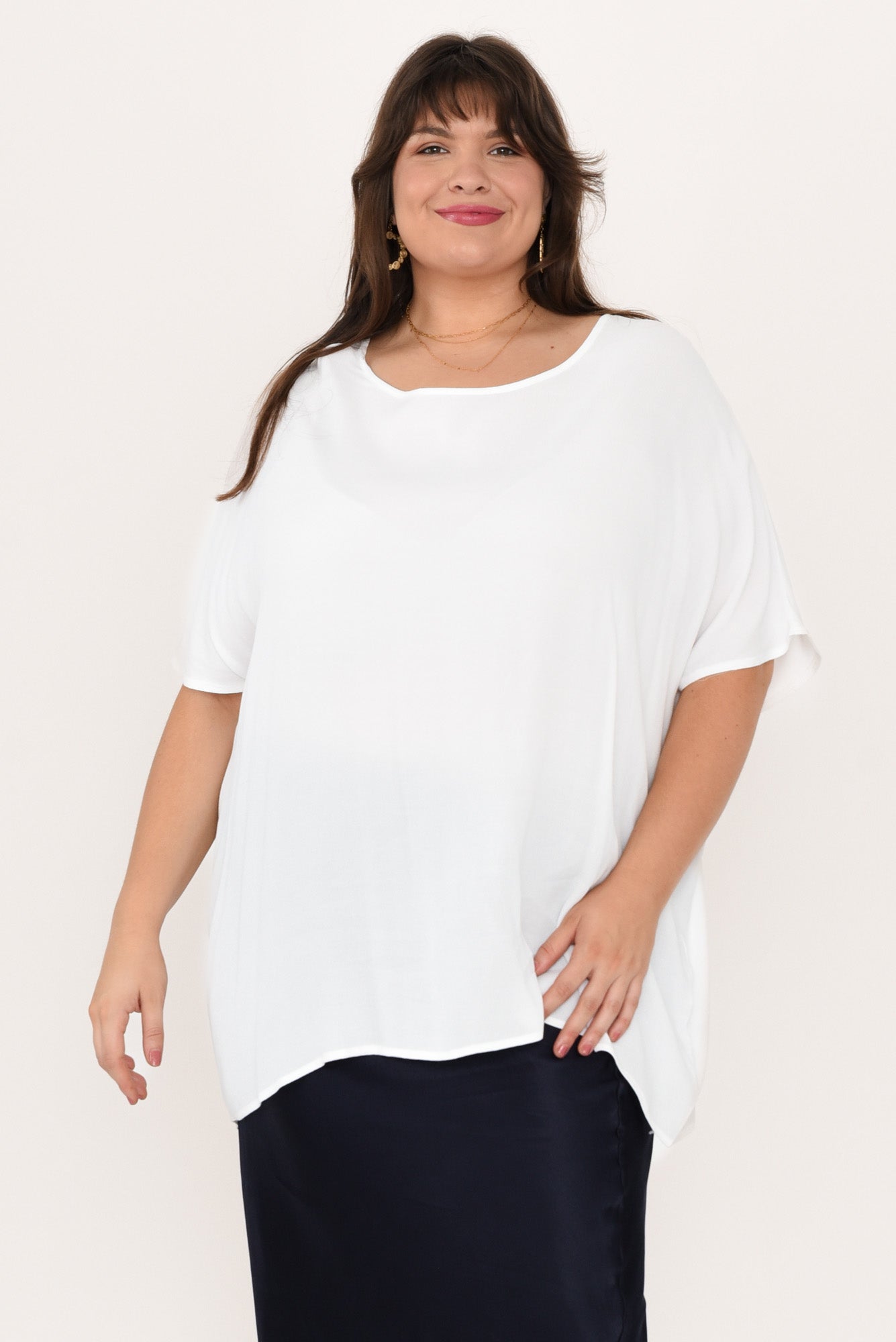Jolie™- White Drape Top