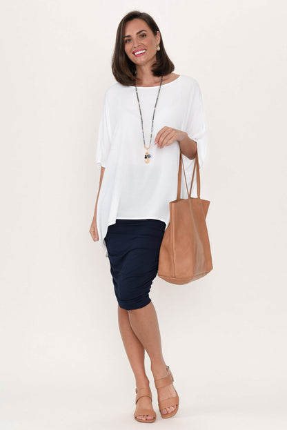 Jolie™- White Drape Top