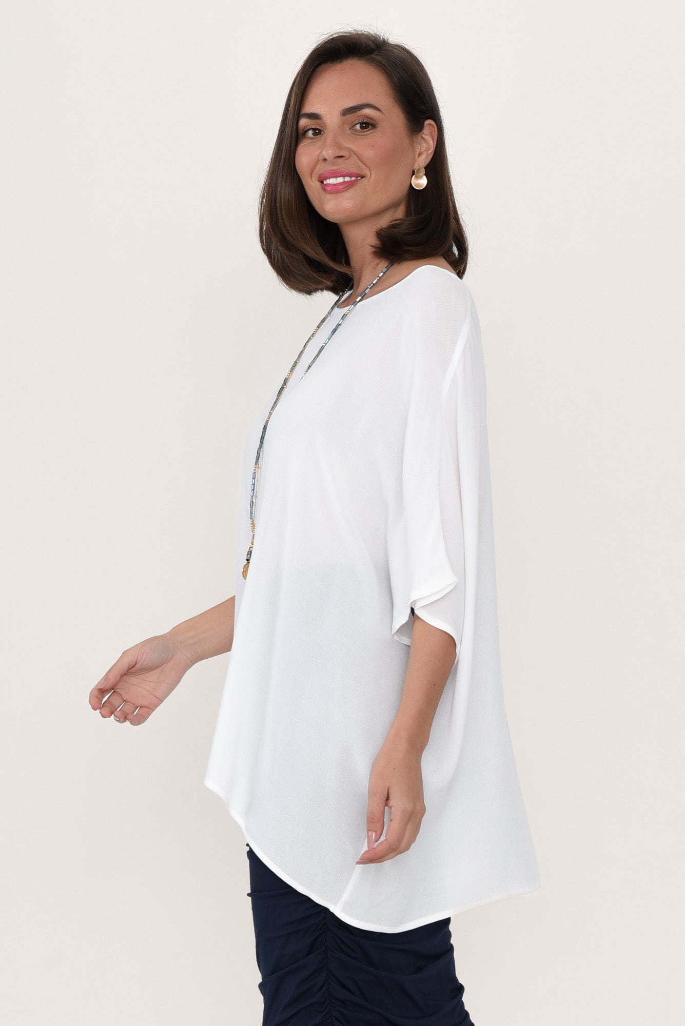 Jolie™- White Drape Top