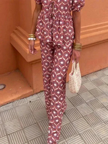 Miel™ -  Patterned Two-Piece Set