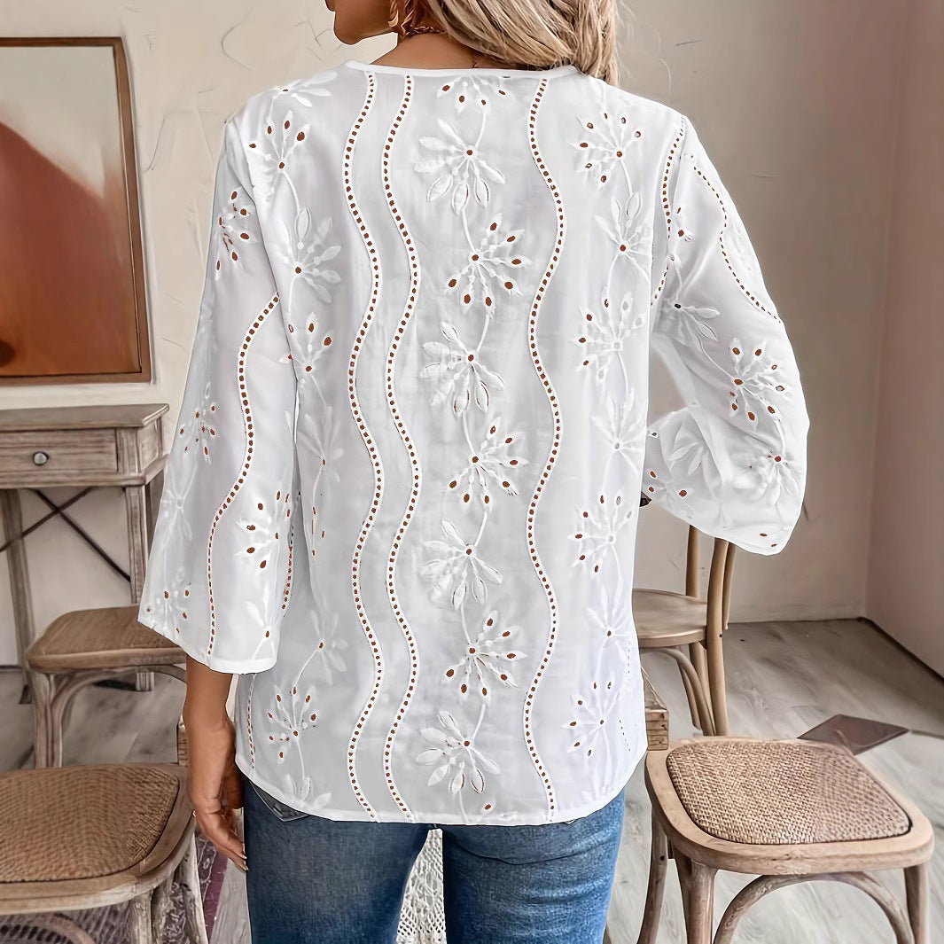 Gabrielle™- Chiffon Lace Top
