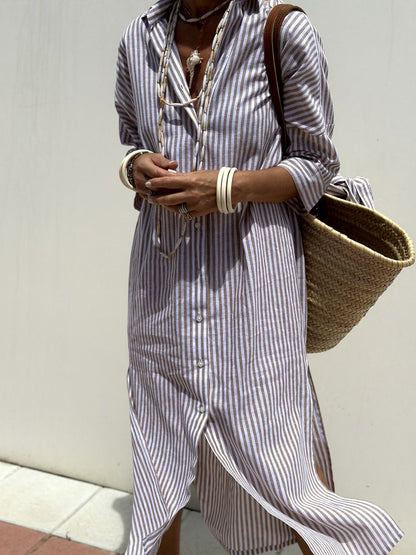 Eunice™ Striped Shirt Dress