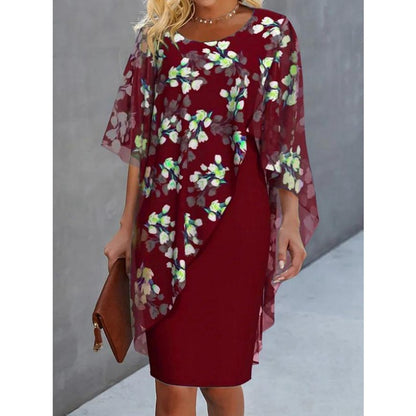 Ellie™ - Mid Sleeve Floral Dress