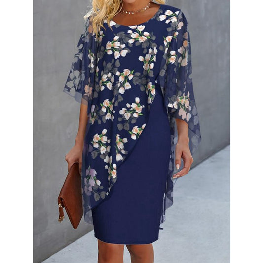 Ellie™ - Mid Sleeve Floral Dress
