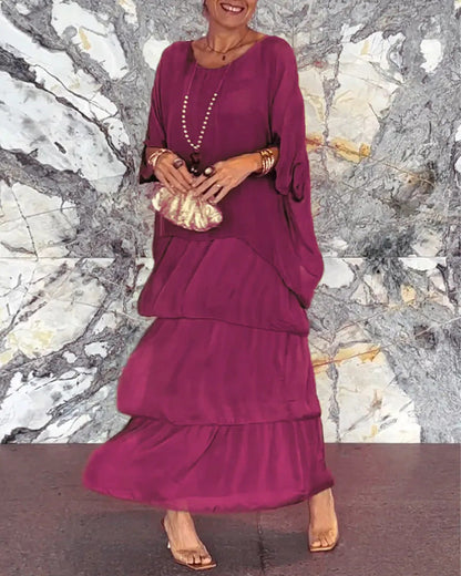 Myrna™ Elegant Layered Maxi Dress