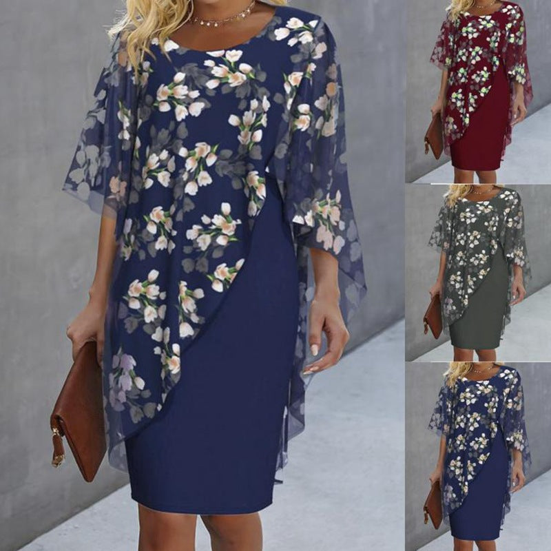Ellie™ - Mid Sleeve Floral Dress
