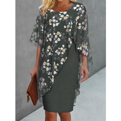 Ellie™ - Mid Sleeve Floral Dress