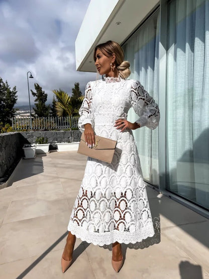 Elise™ Lace Midi Dress