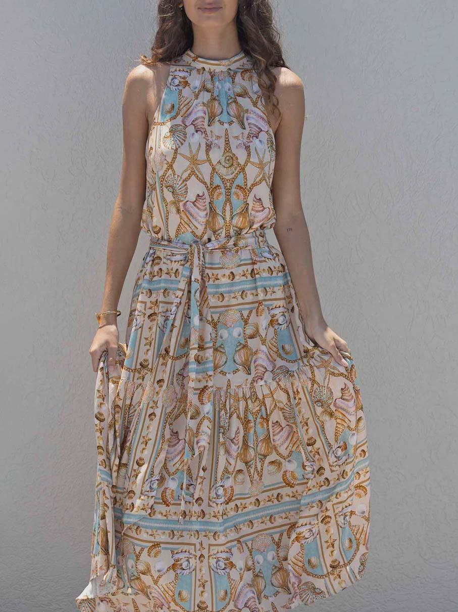 Allira™ - Satin Flowy Maxi Dress