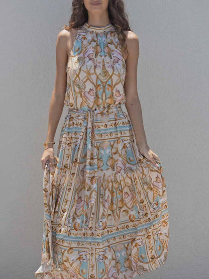 Allira™ - Satin Flowy Maxi Dress