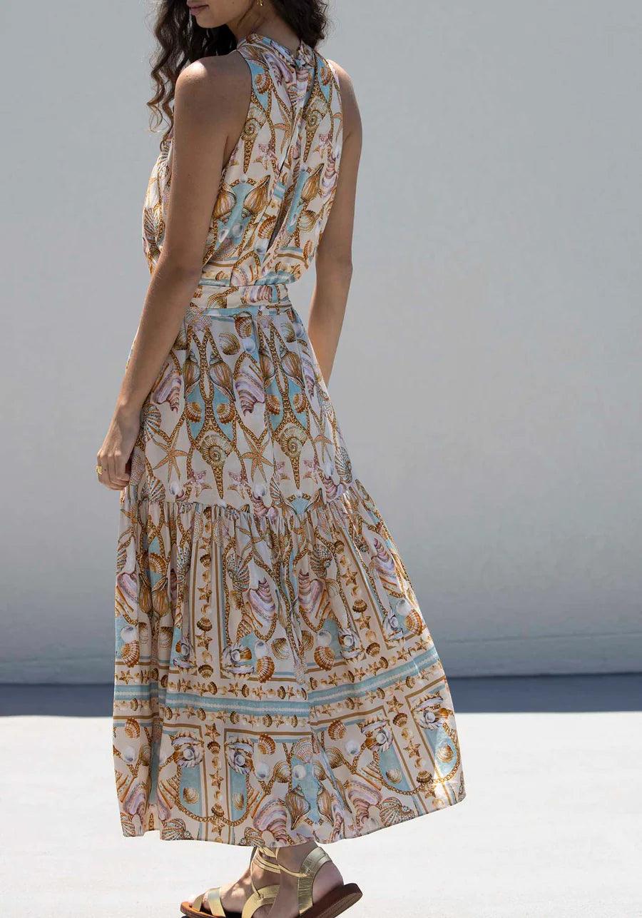 Allira™ - Satin Flowy Maxi Dress