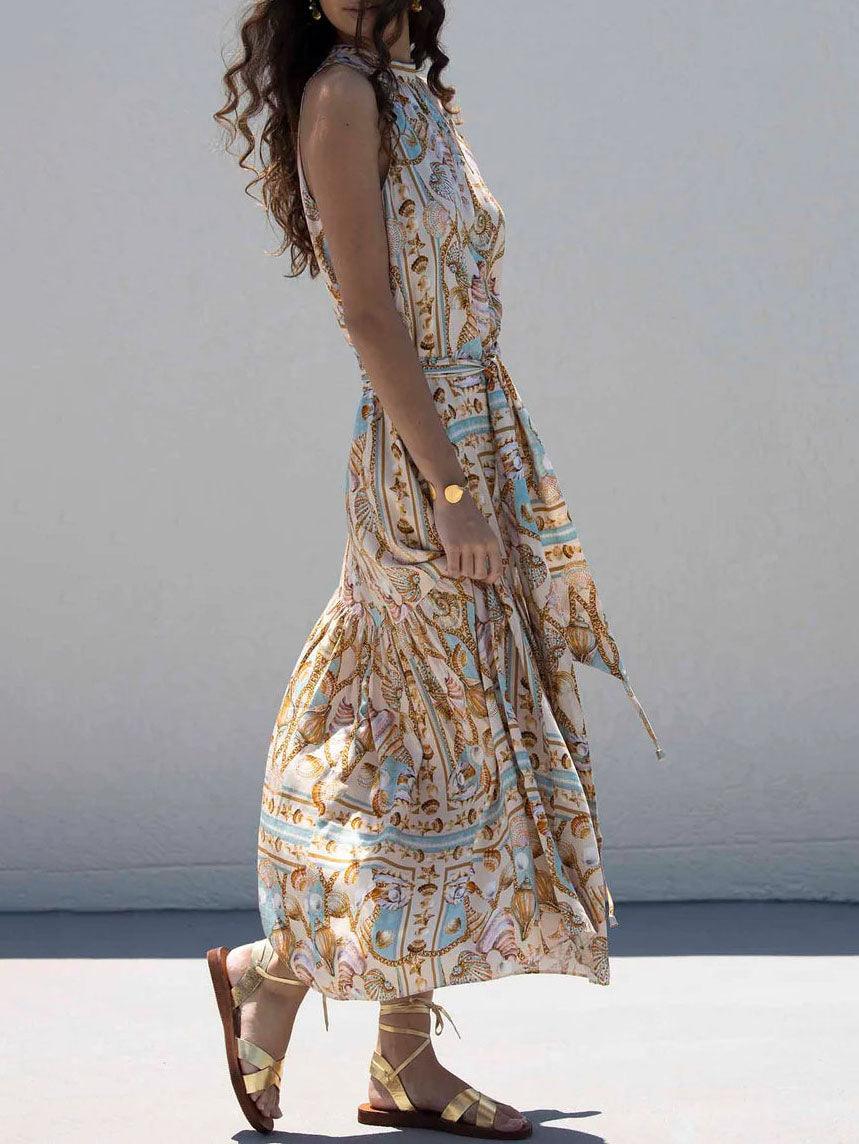 Allira™ - Satin Flowy Maxi Dress