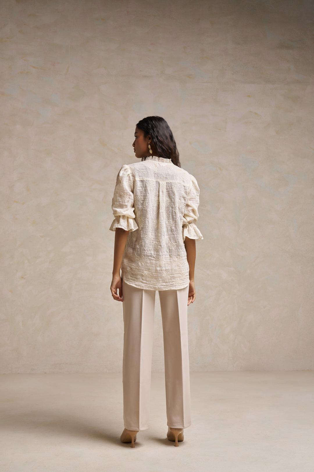 Whitney™ -  Embroidered White Blouse