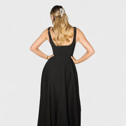 Delyzanne™ – Classic White Midi Dress