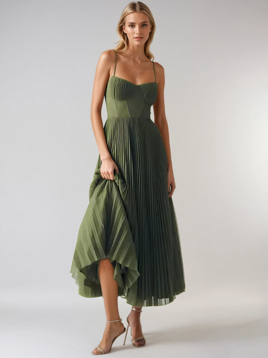 Adriana™ Pleated Midi Dress