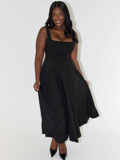 Floren™ - Square Neck Maxi Dress