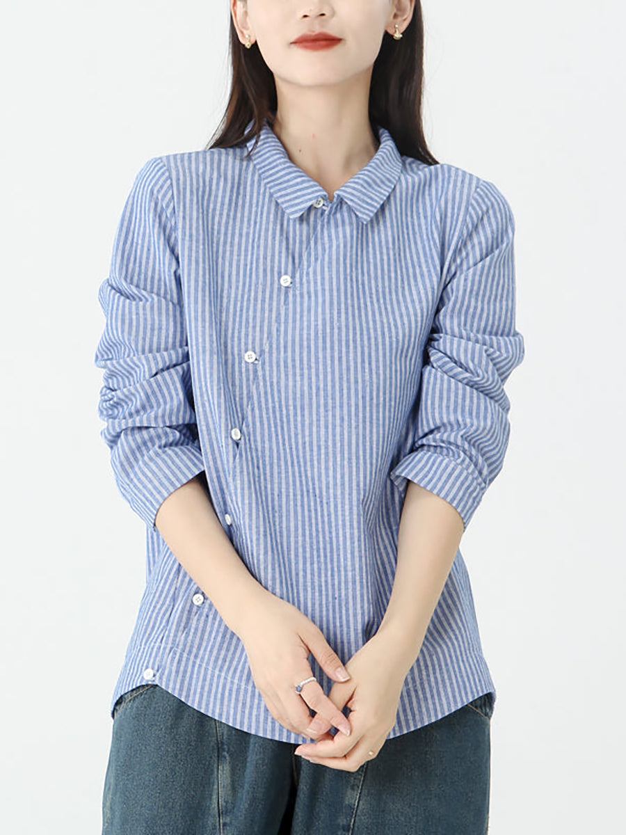 Delara™ – Relaxed Fit Stripe Shirt