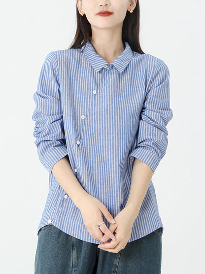 Delara™ – Relaxed Fit Stripe Shirt