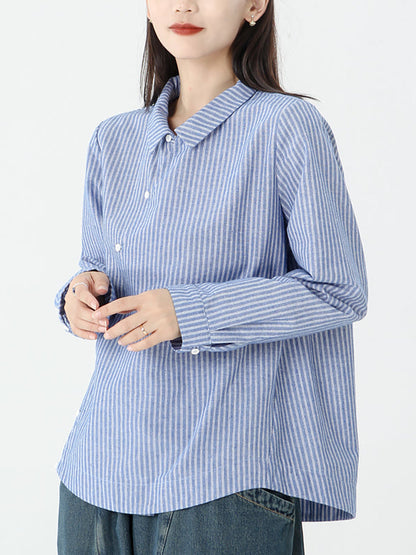 Delara™ – Relaxed Fit Stripe Shirt