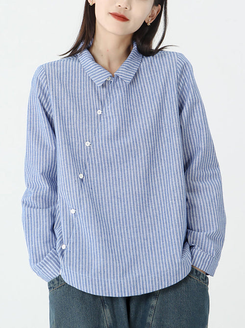 Delara™ – Relaxed Fit Stripe Shirt