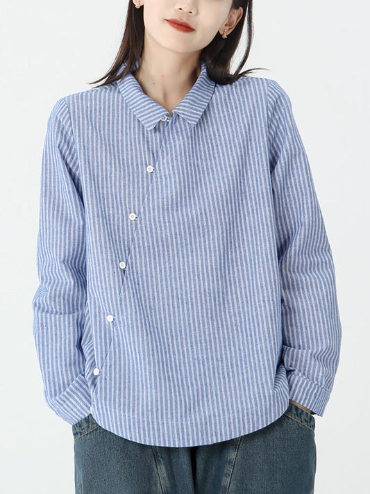 Delara™ – Relaxed Fit Stripe Shirt