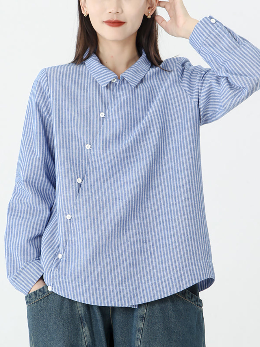 Delara™ – Relaxed Fit Stripe Shirt