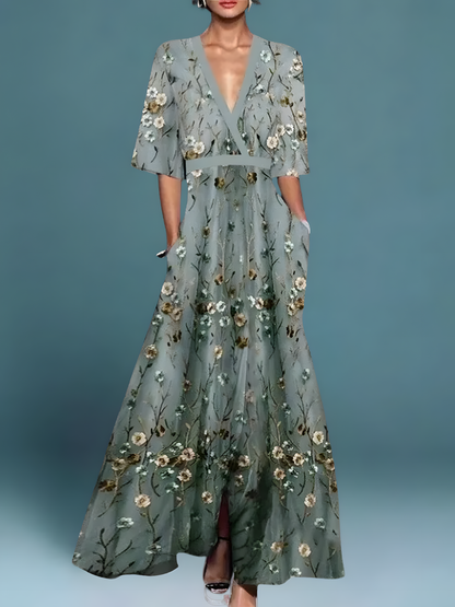 Laure™ - Elegant Floral Dress