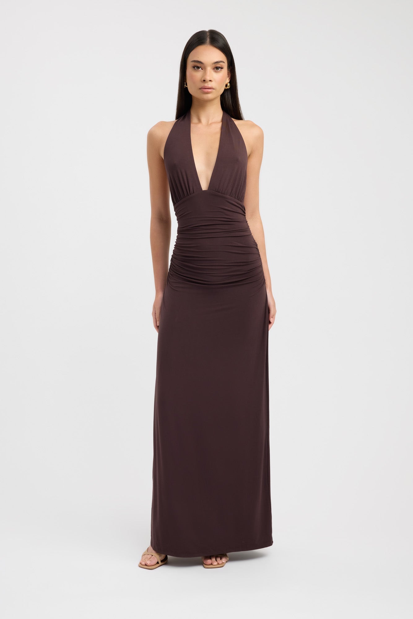 Sariah™ - Halter Neck Maxi Dress
